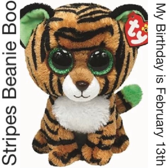 Ty Other - Stripes Beanie Boos Ty Tiger